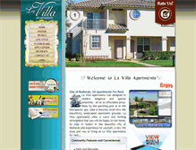 Tablet Screenshot of lavillaapts.com